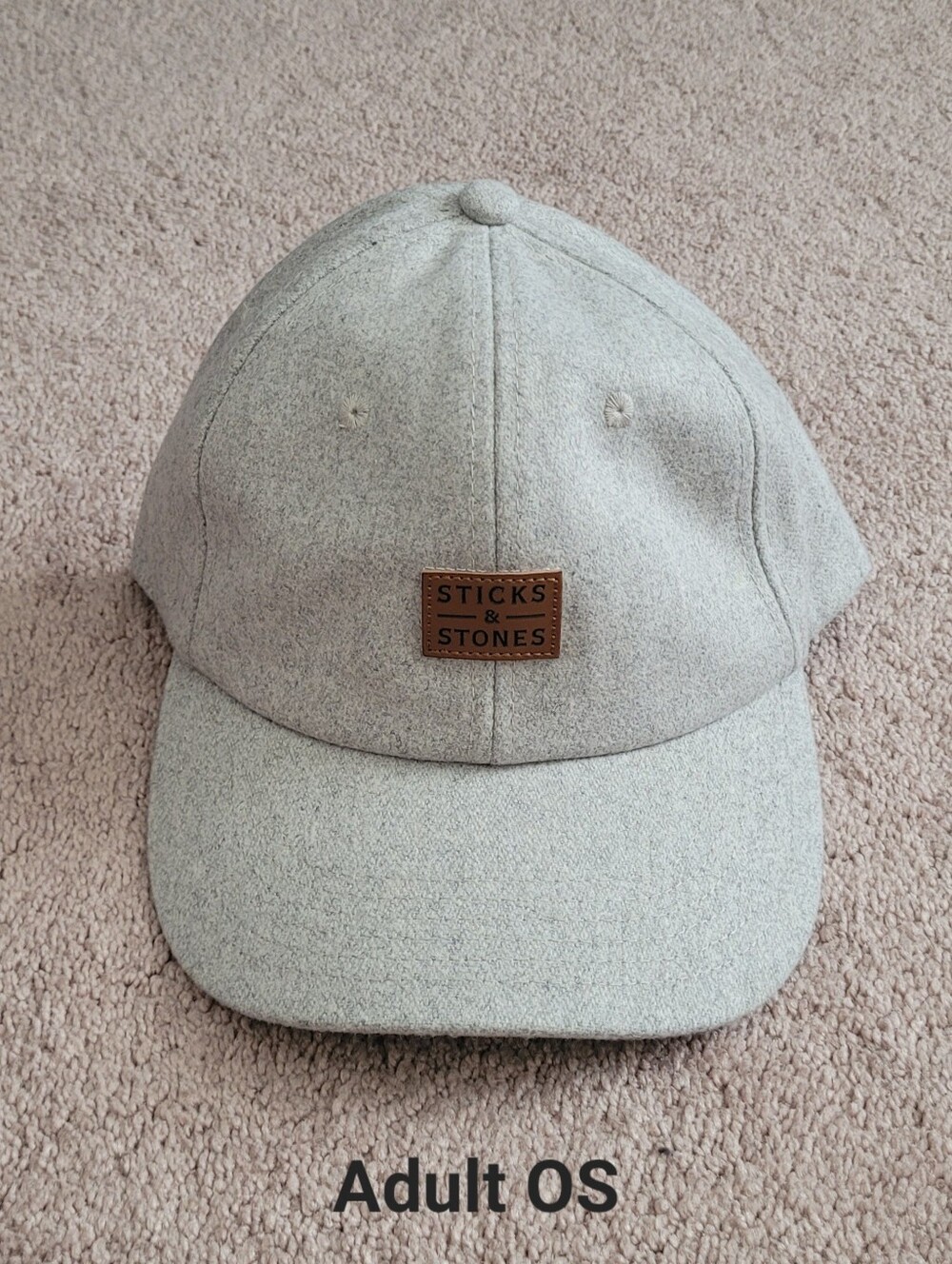Jack & Winn Sticks & Stones Beige Baseball Cap